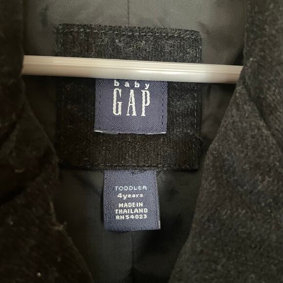 Baby Gap Toddler Boy 4 Years Black Velvet Blazer Three Button Special Occasion - Picture 4 of 8